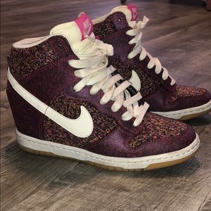 Rare Nike Dunk Sky High Sneaker Wedge